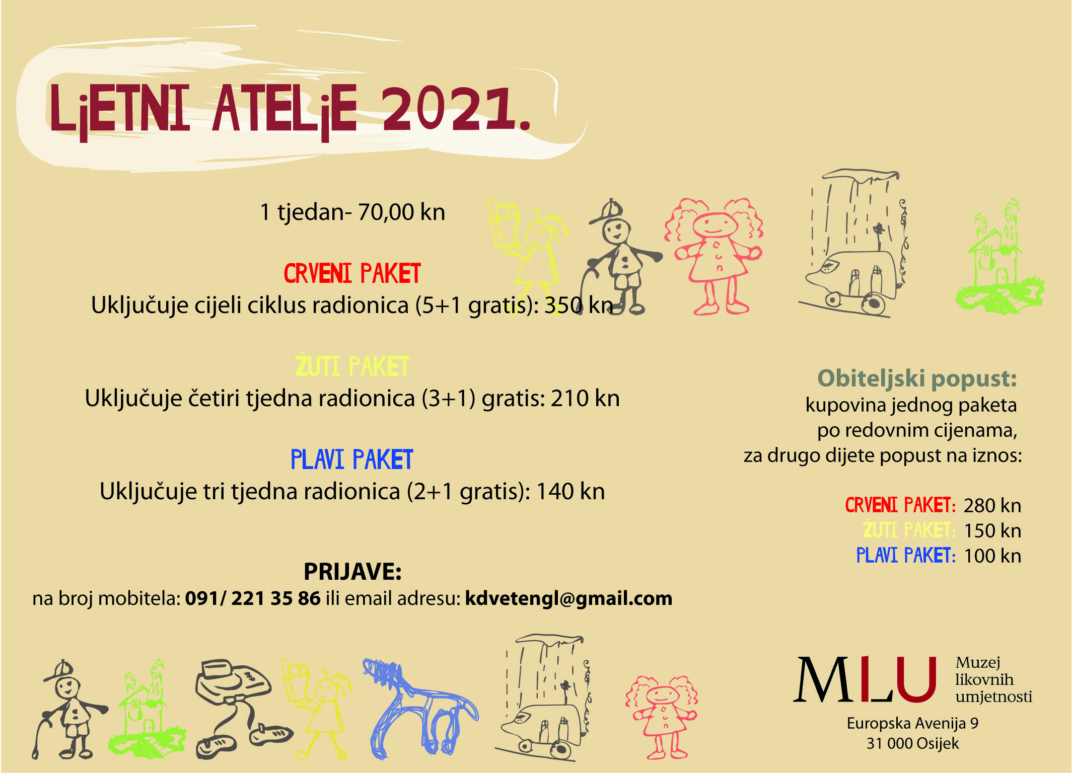 Ljetni atelje letak druga strana